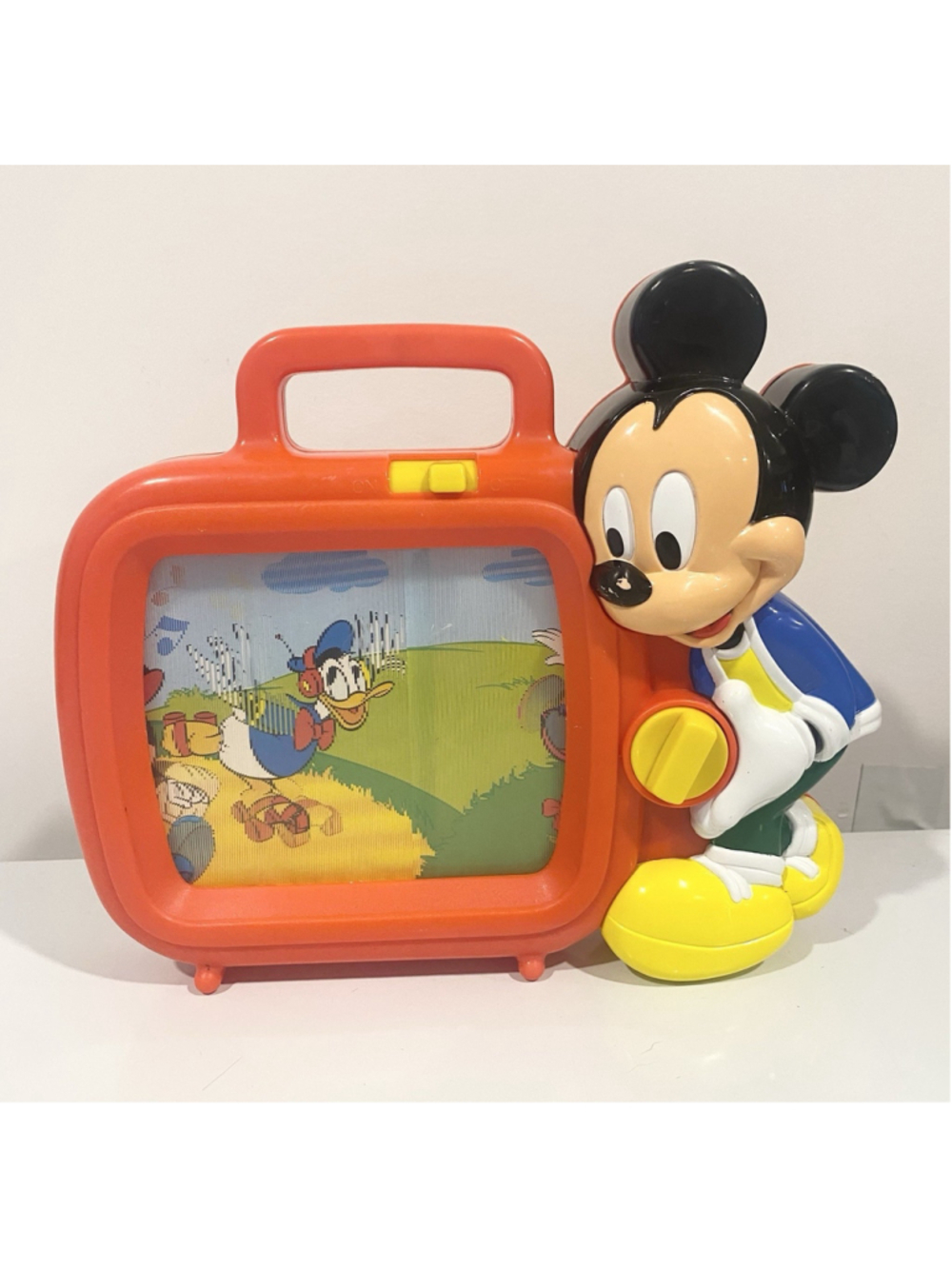 Vintage Arco Disney Mickey Mouse Musical Wind-Up TV Toy 1980s Works